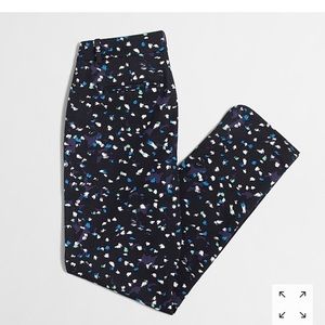J Crew printed tencel cropped pants. Size 2.
